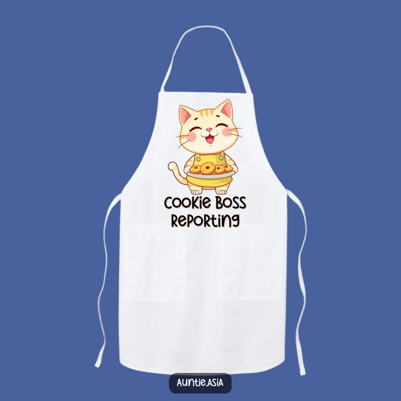 Funny Cat Baker Apron: Cheerful Kitty's Cookie Creations, a Must-Have Gift