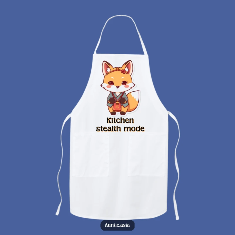 Fox's Culinary Quest Apron: Cook with Determined Flair