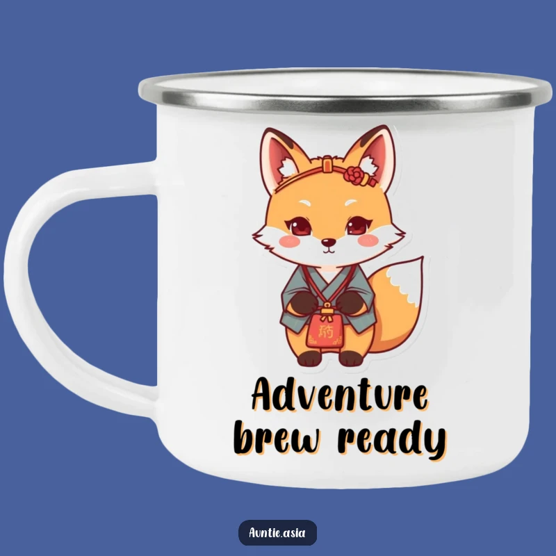 Fox's Trailblazer Camp Mug: Adventure with Determination