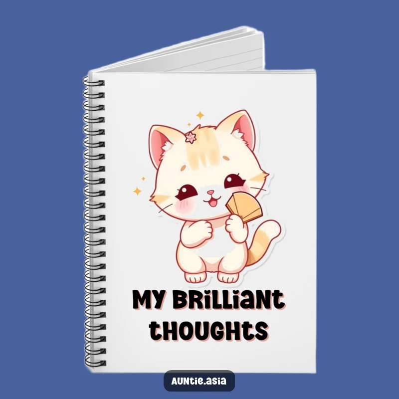 Funny Cat's Glam Notes Notebook: Jot Down Ideas with Sparkle