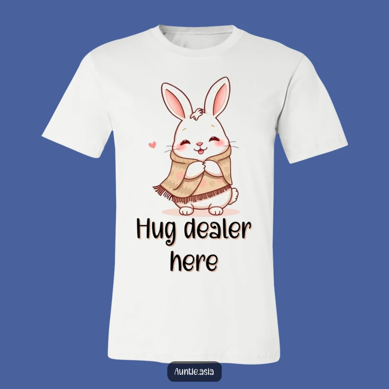 Funny Rabbit Hug T-Shirt: Happy Hare's Embrace, a Hilarious Gift