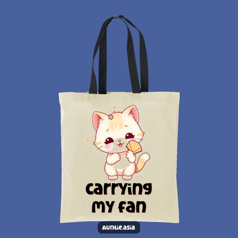 Funny Cat's Fashion Fan Tote Bag: Carry Your Style with Sass